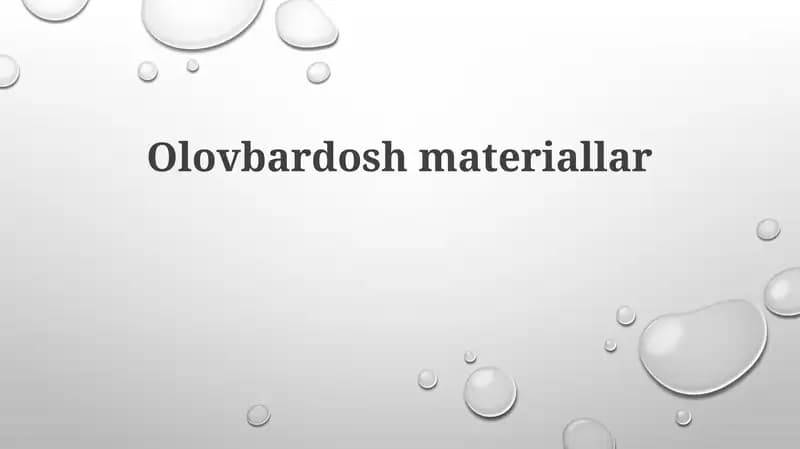 Olovbardoshmateriallar