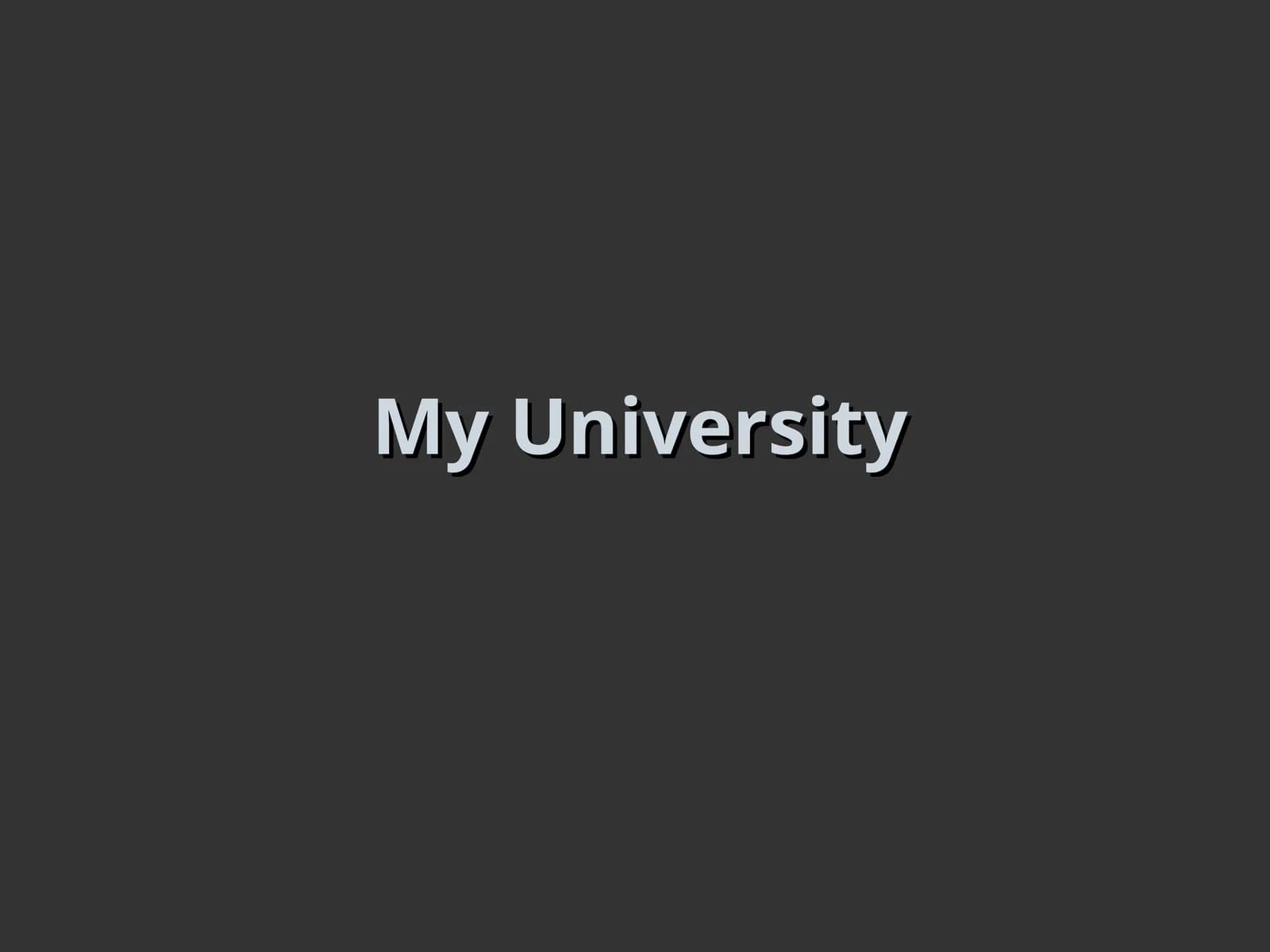 My University