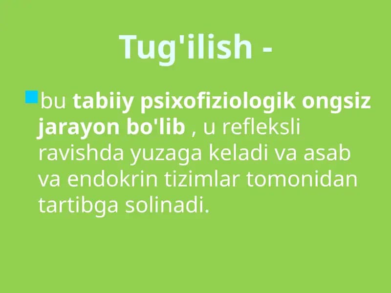 Tug'ilish