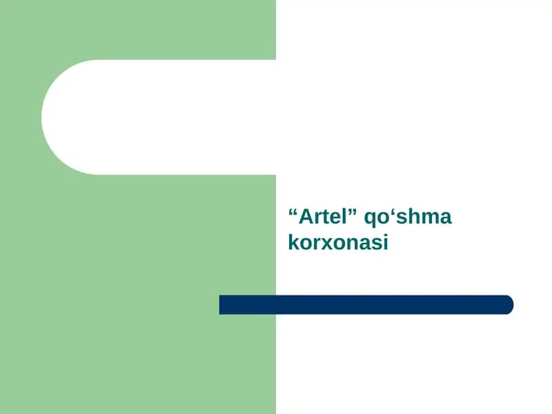 Artel qo‘shmakorxonasi
