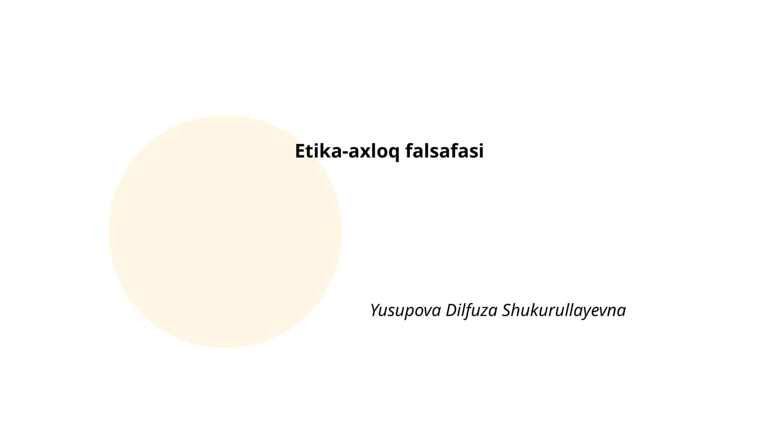 Etika-axloq falsafasi