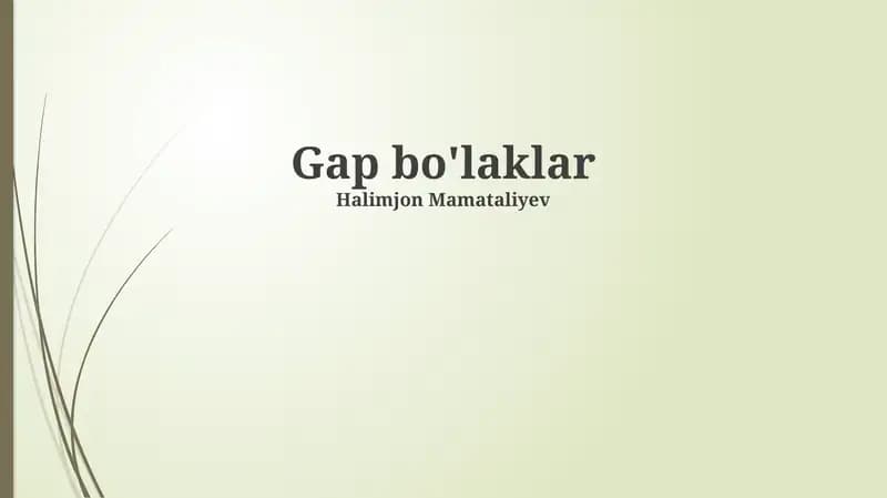 Bo'shliq bo'laklar