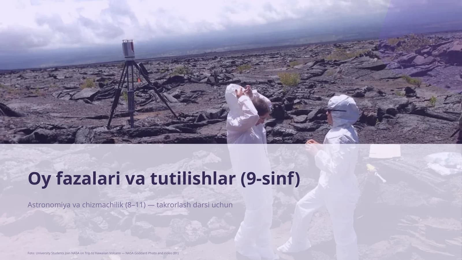 Oy fazalari va tutilishlar (9-sinf)
