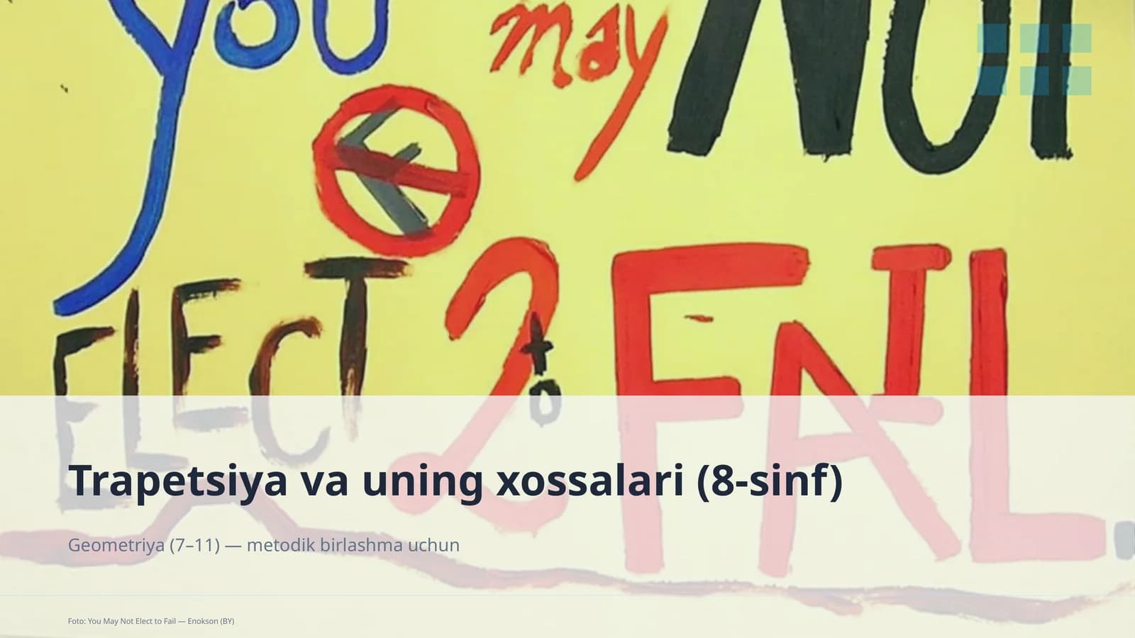 Trapetsiya va uning xossalari (8-sinf)