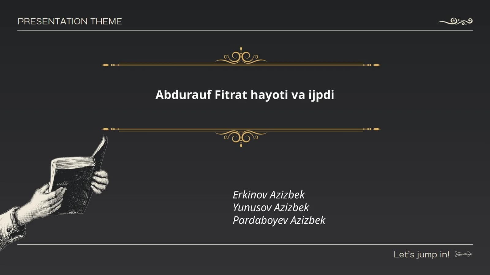 Abdurauf Fitrat hayoti va ijpdi