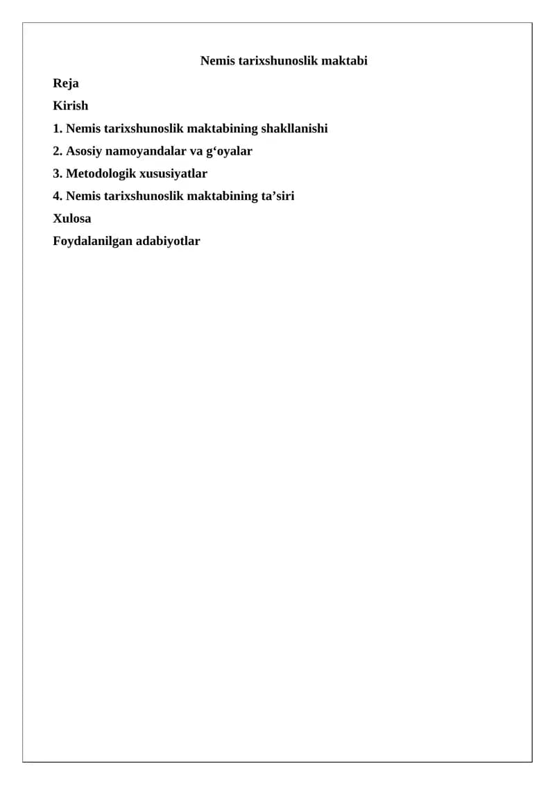Nemis tarixshunoslik maktabi