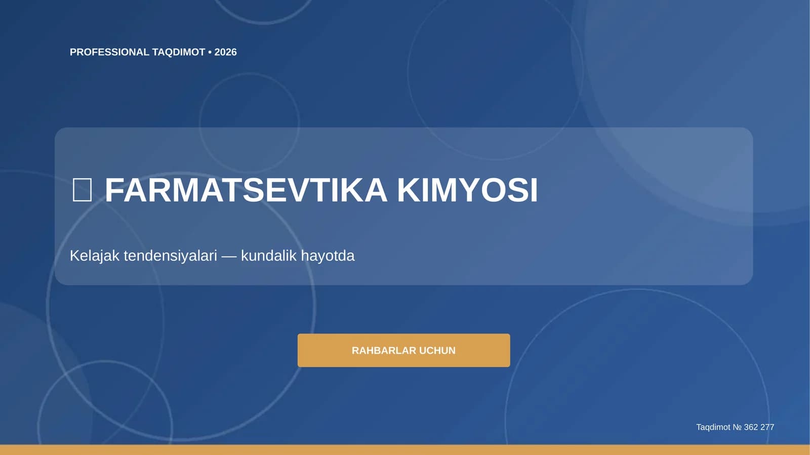 Farmatsevtika Kimyosi: Kelajak Tendensiyalari (Kundalik Hayotda)