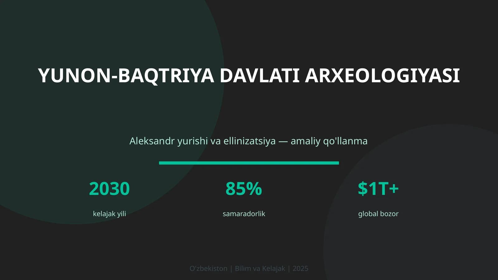 Yunon-Baqtriya Davlati Arxeologiyasi
