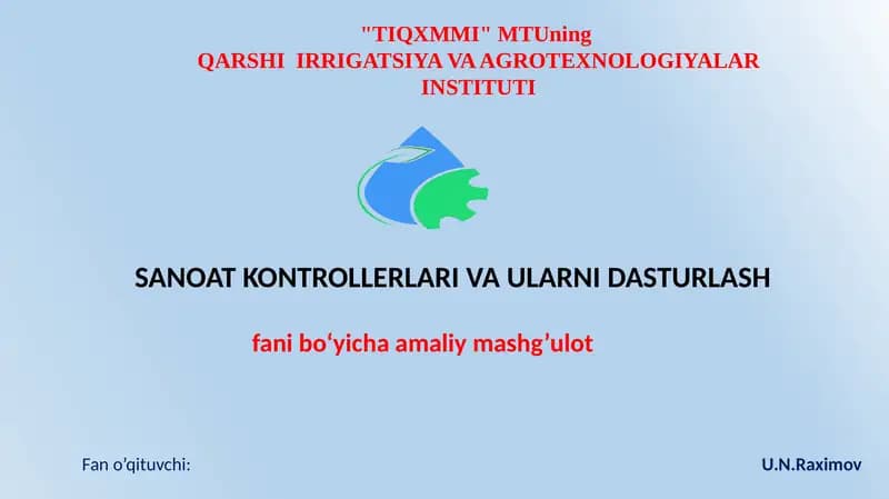 Zamonaviy dasturlash texnologiyalari