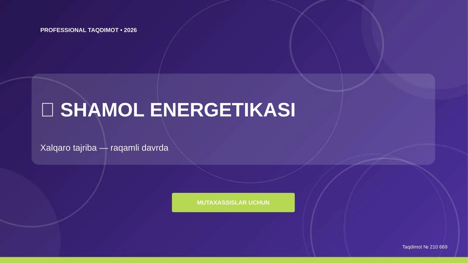 SHAMOL ENERGETIKASI