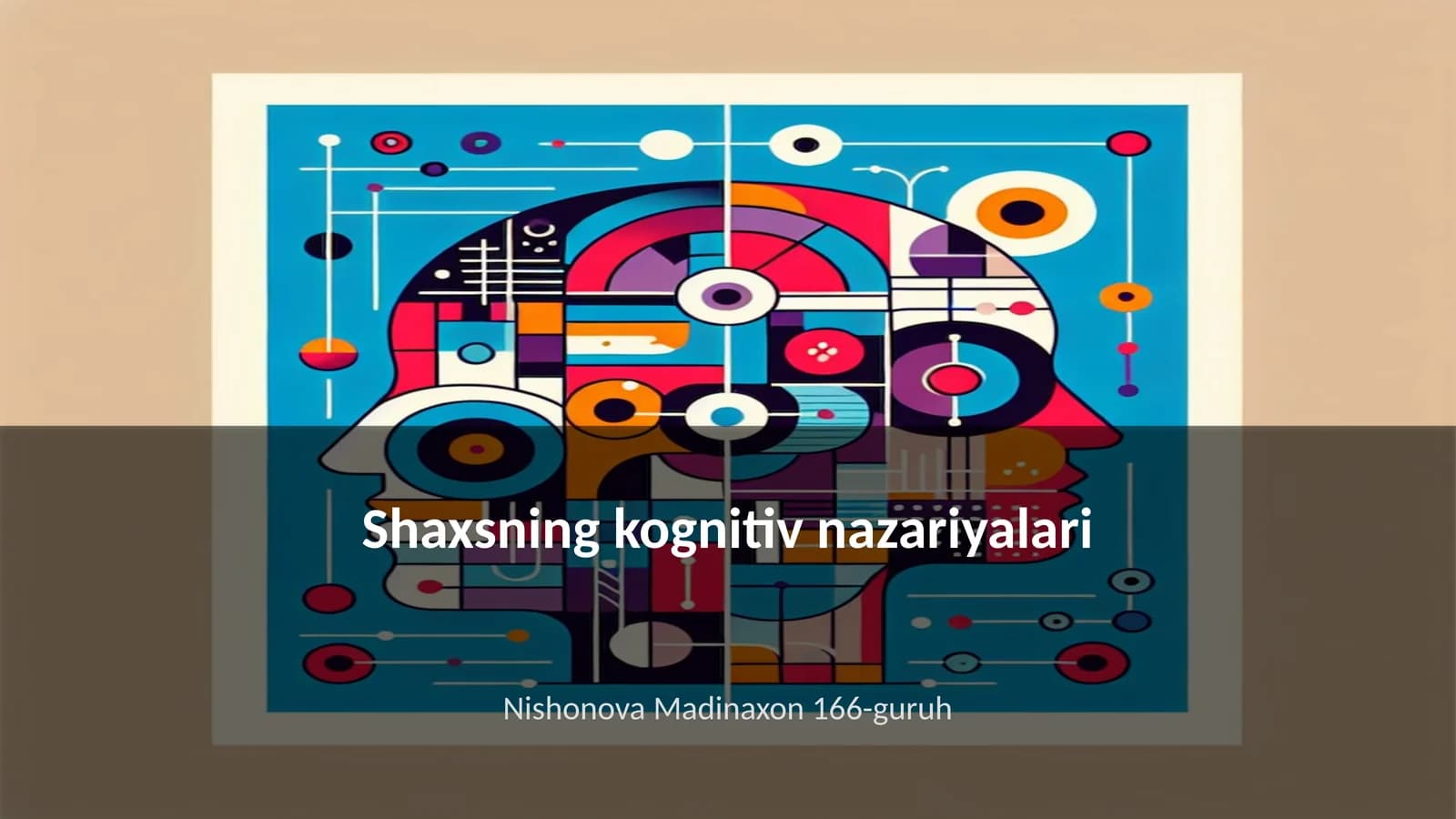 Shaxsning kognitiv nazariyalari
