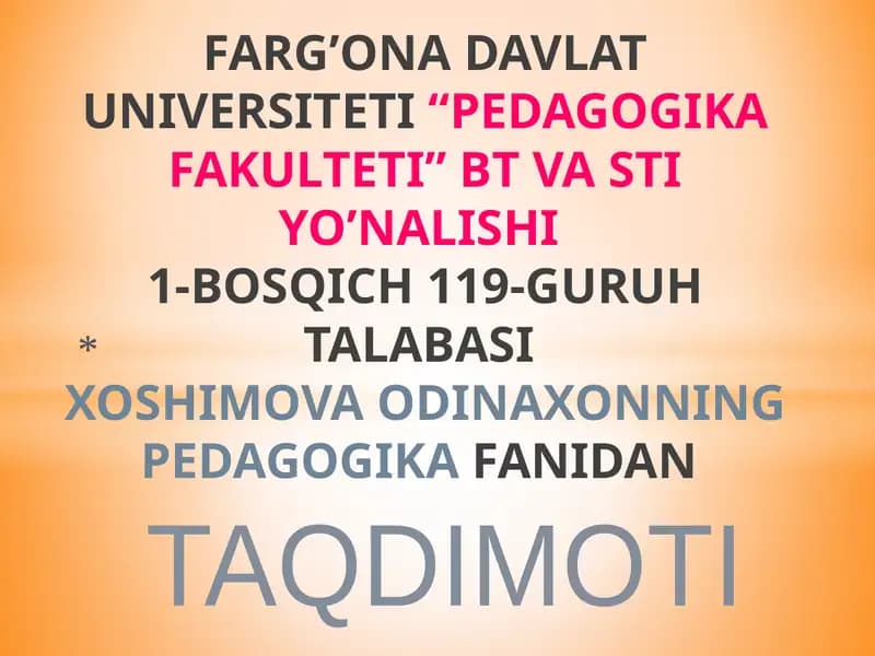 AHMAD YUGNAKIY HAYOTI VA PEDAGOGIK QARASHLARI