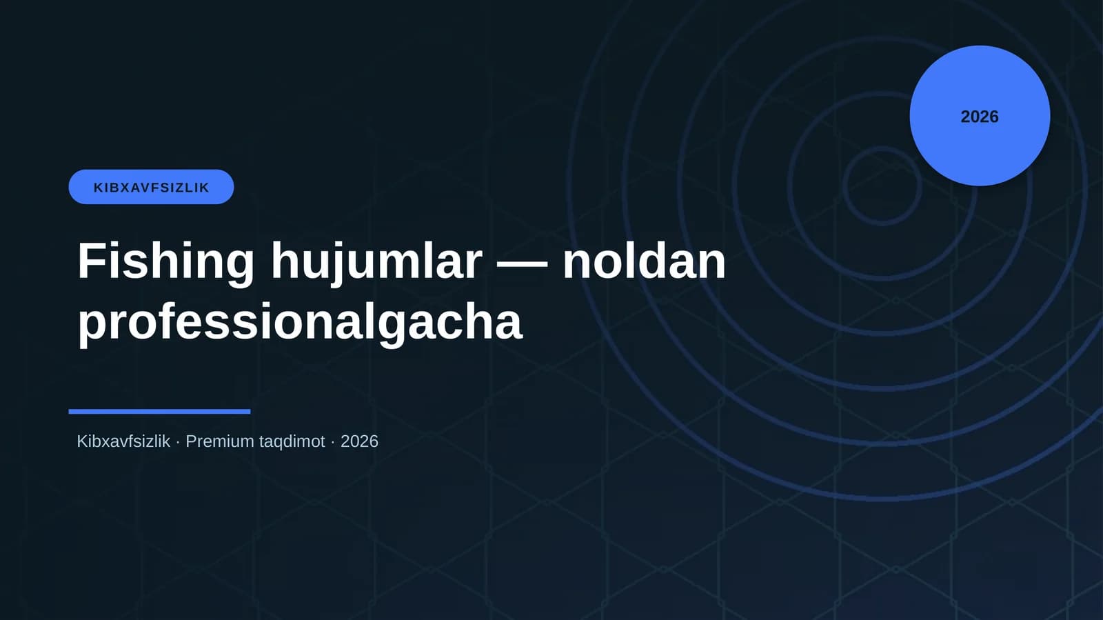 Fishing hujumlar — noldan professionalgacha