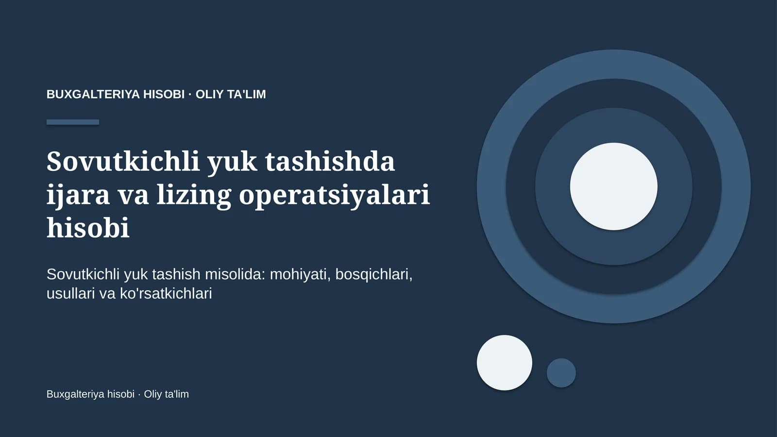 sovutkichli yuk tashishda ijara va lizing operatsiyalari hisobi 3916