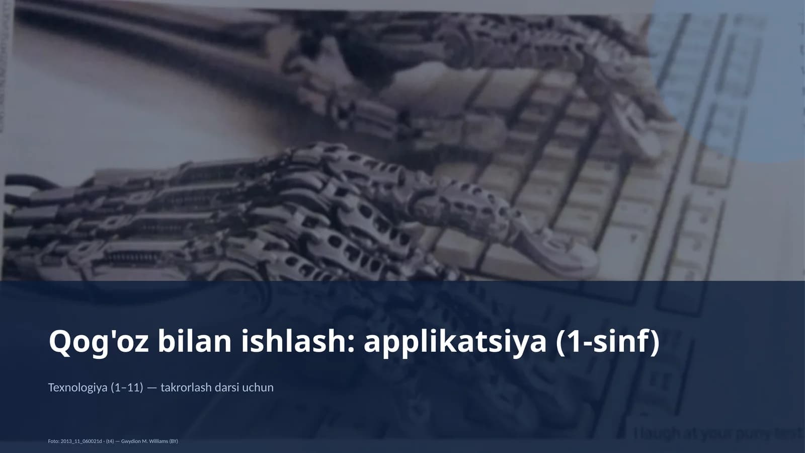 Qog'oz bilan ishlash: applikatsiya (1-sinf)