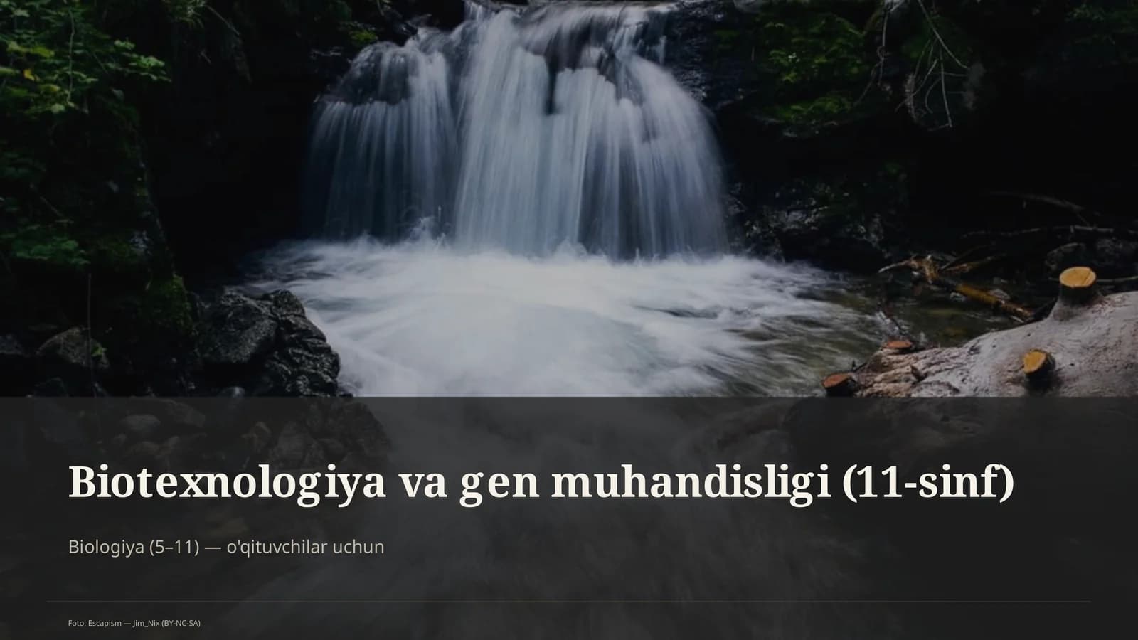 Biotexnologiya va gen muhandisligi (11-sinf)