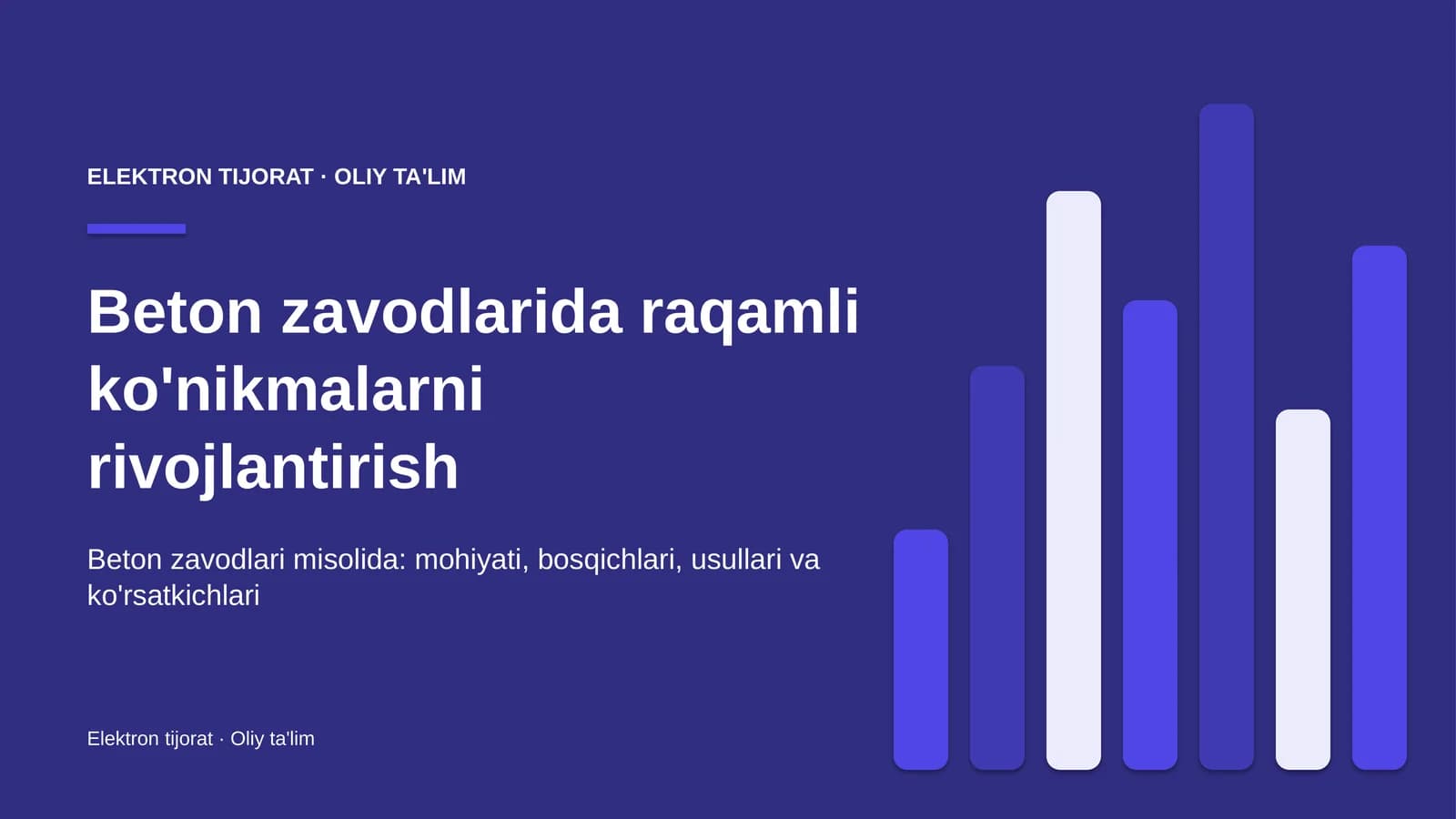 Beton zavodlarida raqamli ko'nikmalarni rivojlantirish