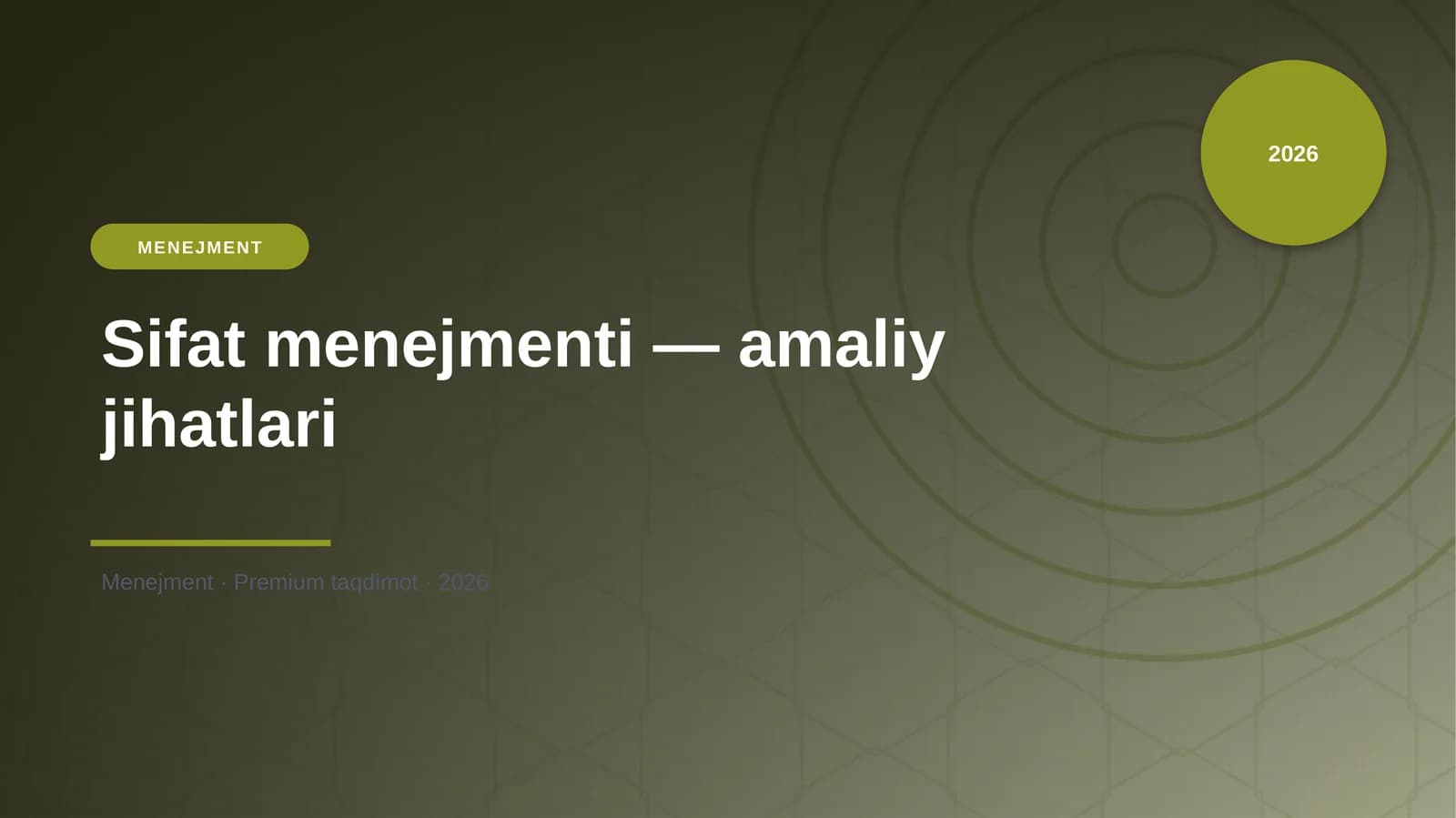 Sifat menejmenti — amaliy jihatlari