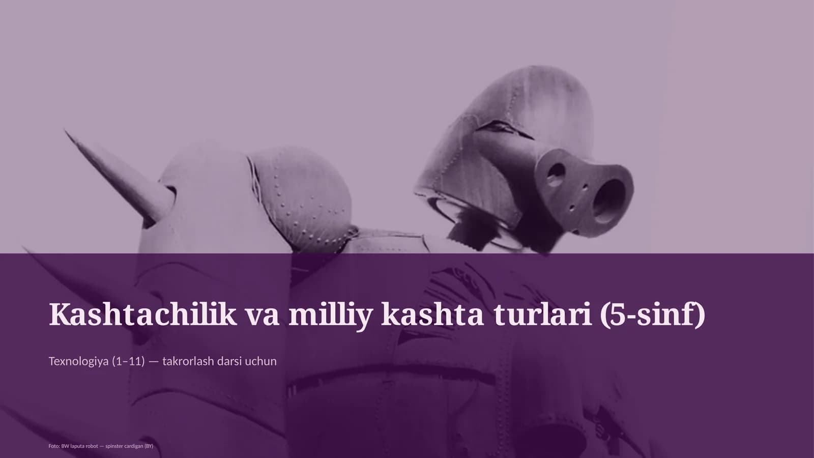 Kashtachilik va milliy kashta turlari (5-sinf)