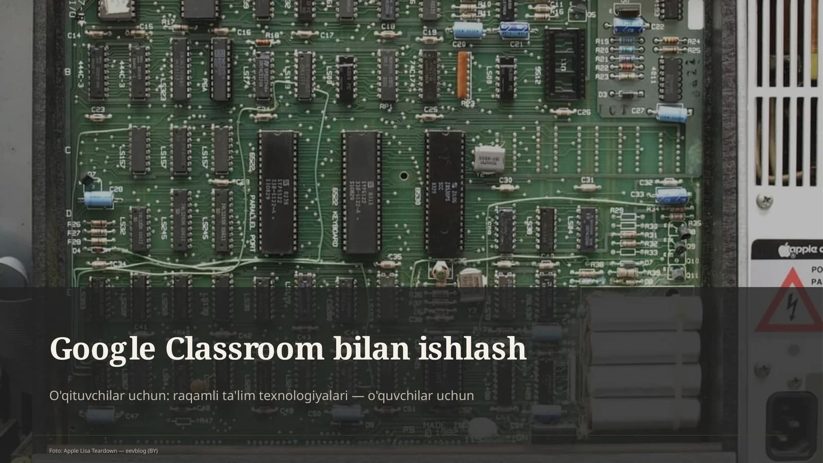 Google Classroom bilan ishlash