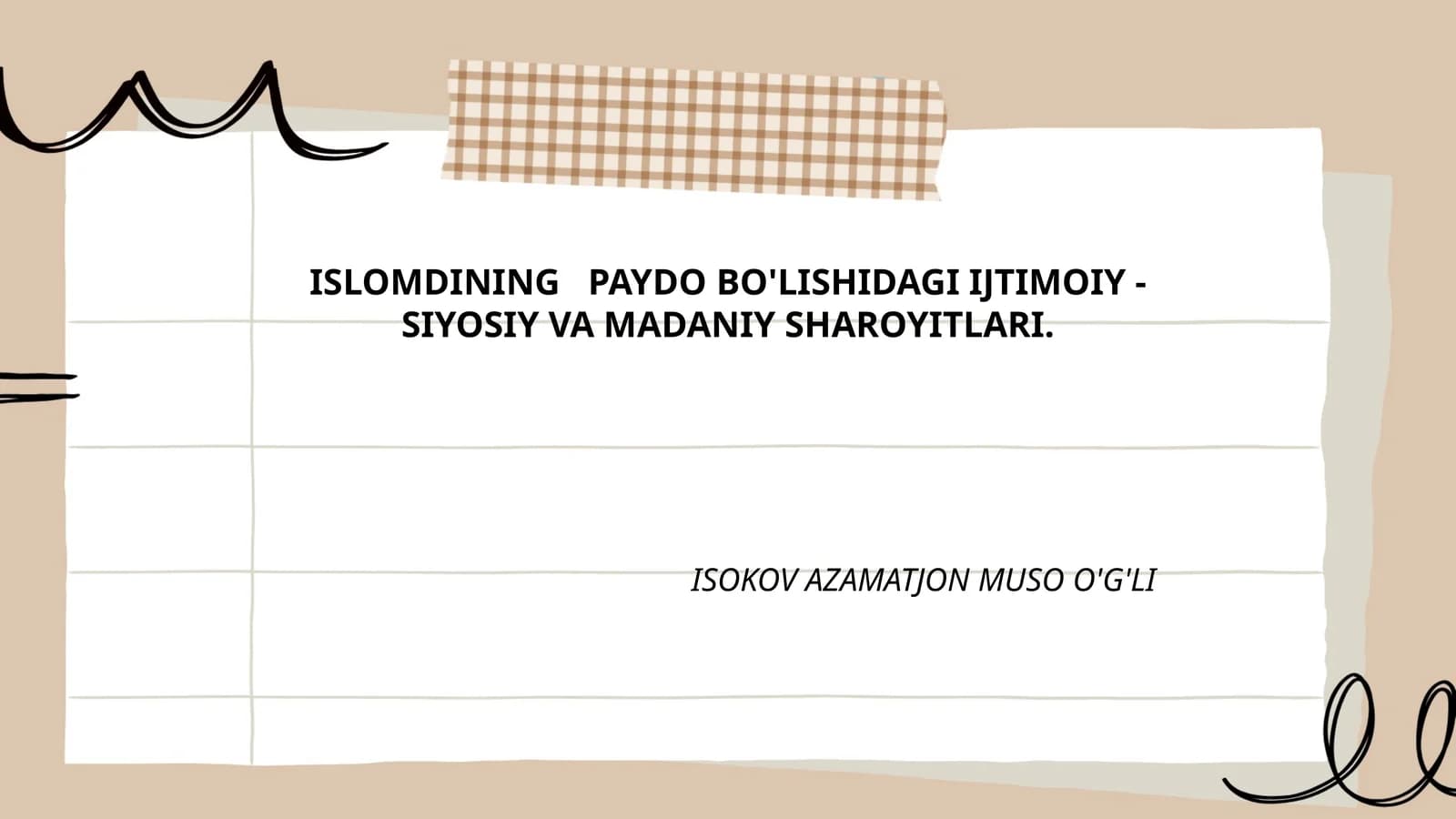 Islom dinining tarqalishi