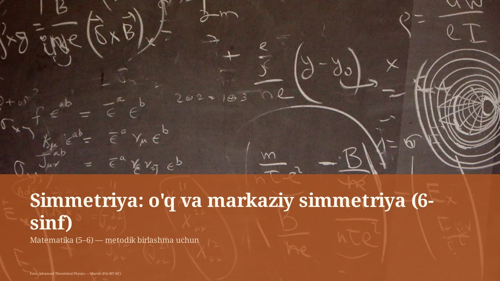 Simmetriya: o'q va markaziy simmetriya (6-sinf)