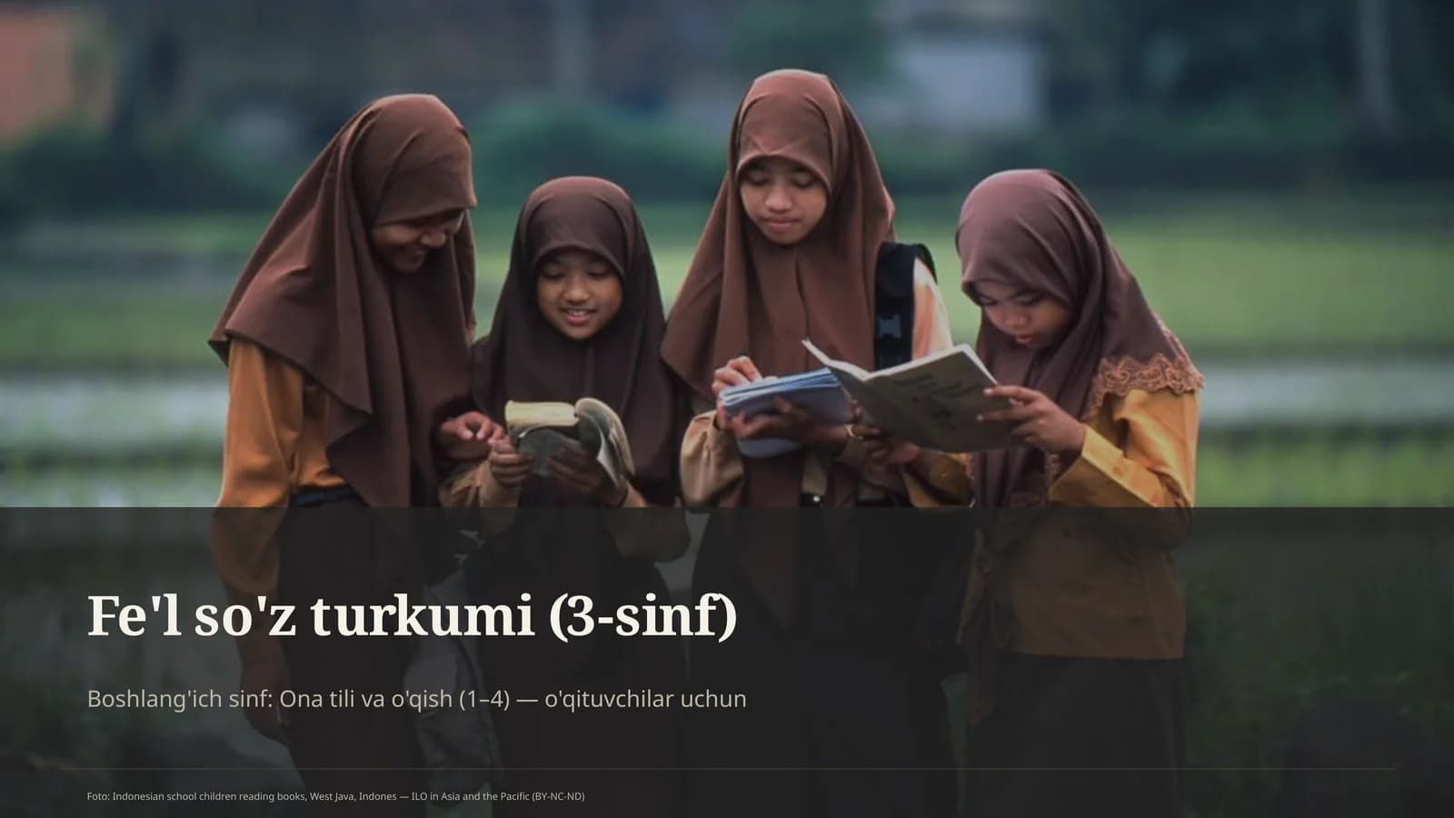 Fe'l so'z turkumi (3-sinf)