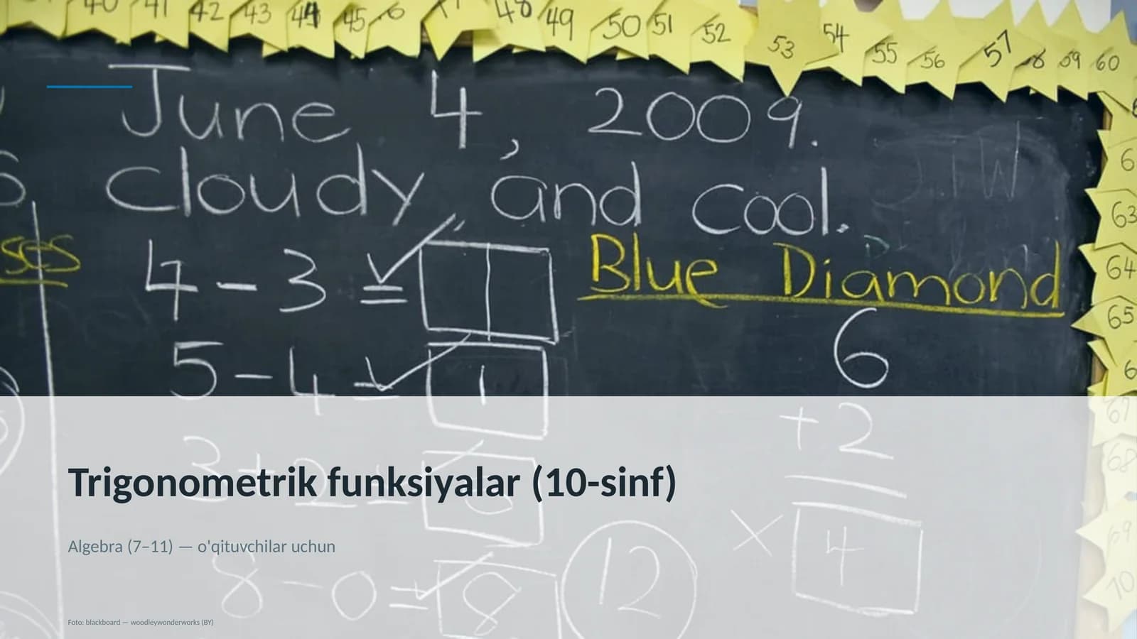 Trigonometrik funksiyalar (10-sinf)