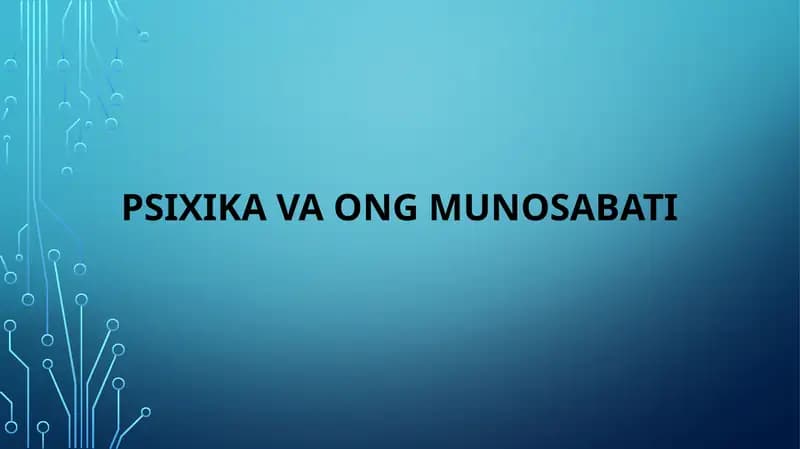 Psixikavaongmunosabati