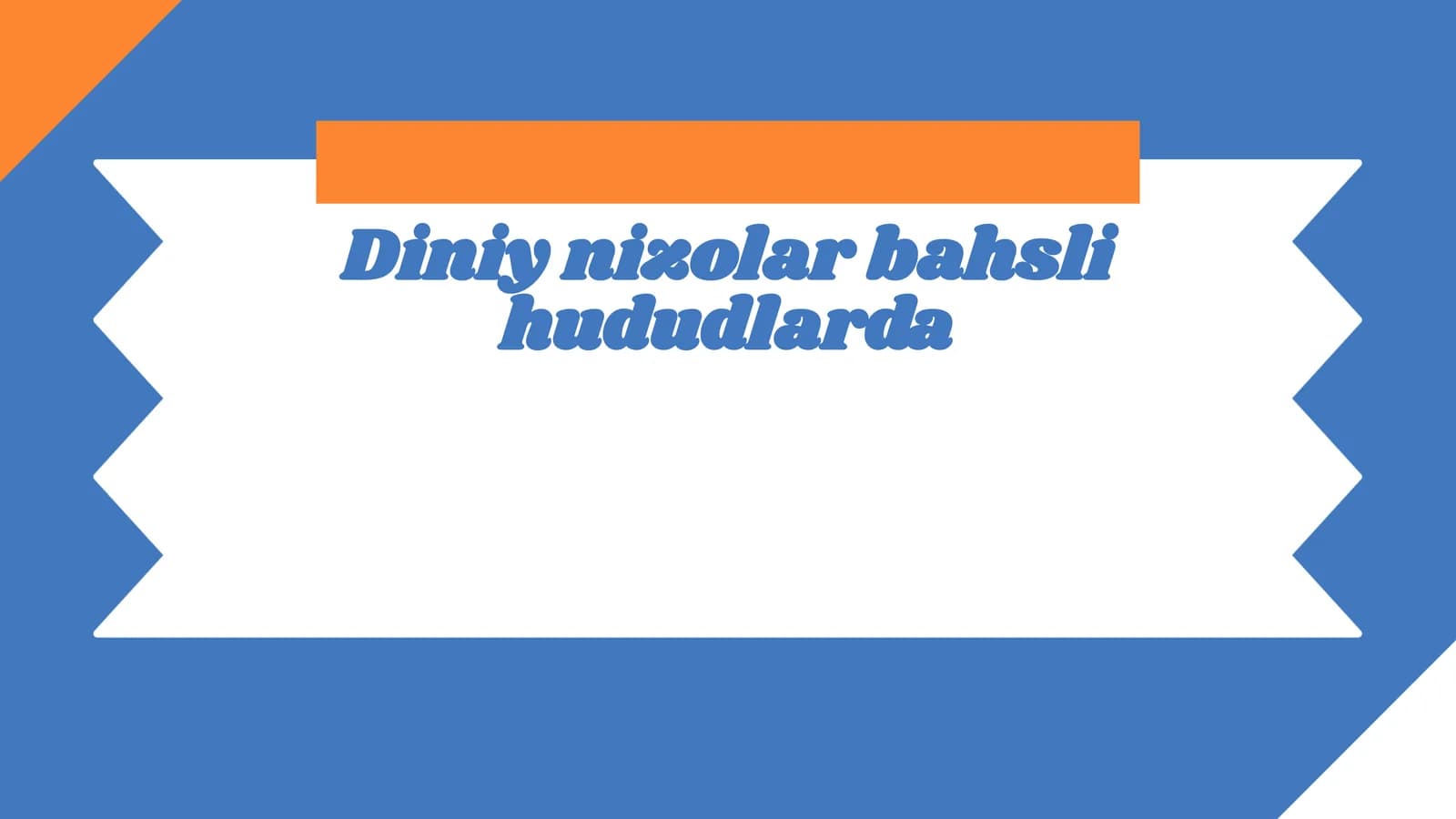 Etnoterritorial mojarolar: umumiy tushuncha va tasniflash