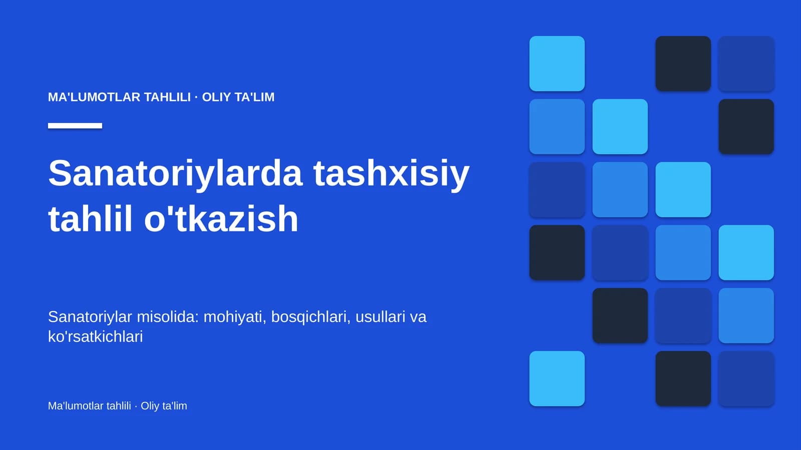 sanatoriylarda tashxisiy tahlil o'tkazish 2367