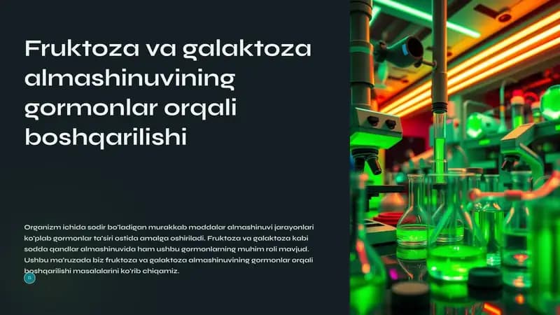 Fruktoza va galaktoza almashinuvi