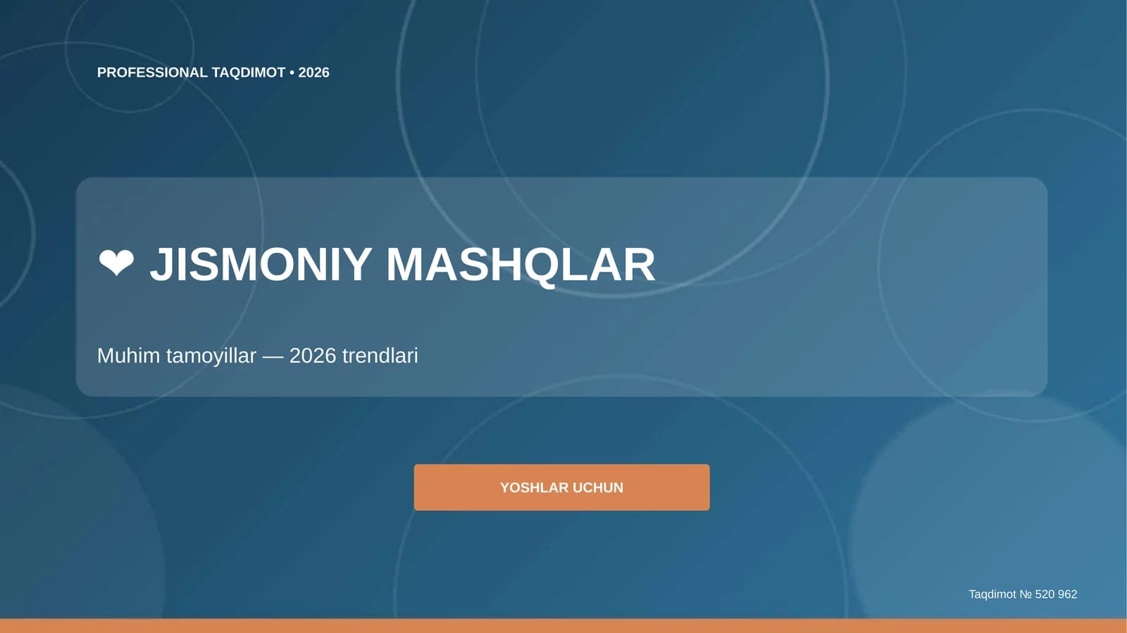 Jismoniy mashqlar: muhim tamoyillar (2026 trendlari)