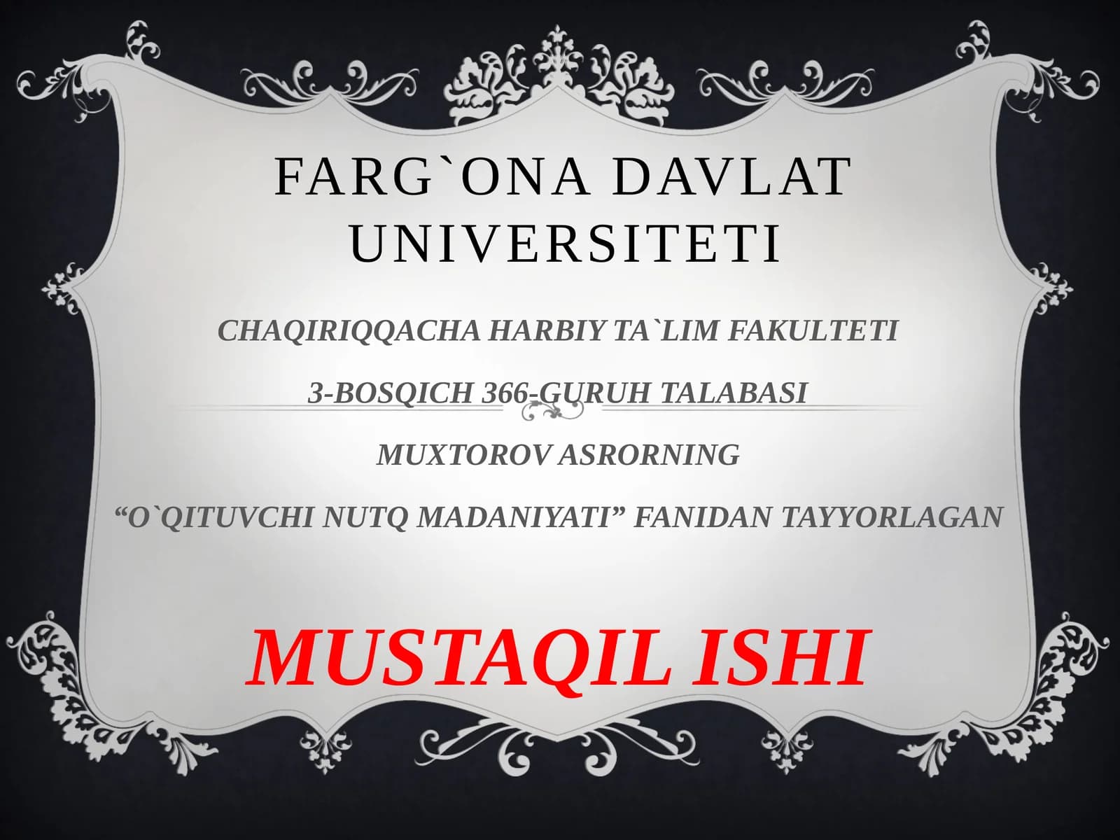 XALQ OG'ZAKIIJODIDA NUTQ ODOBI MASALALARI