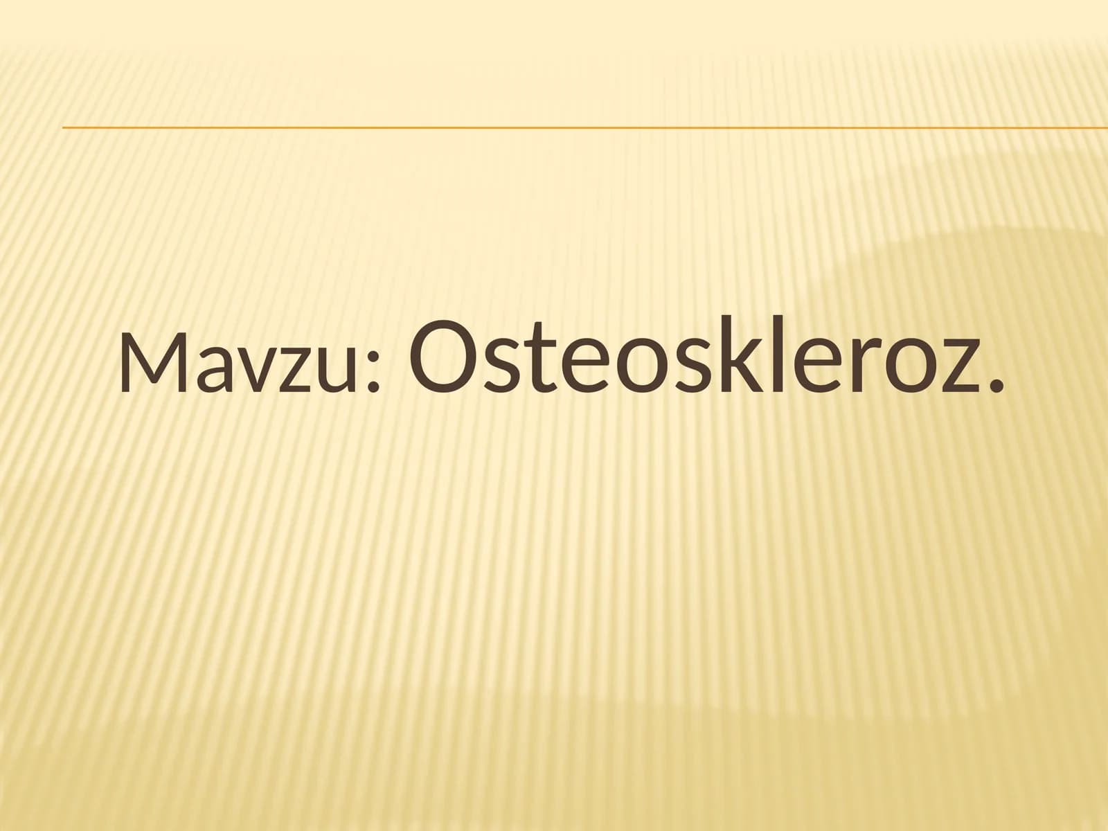 Osteoskleroz