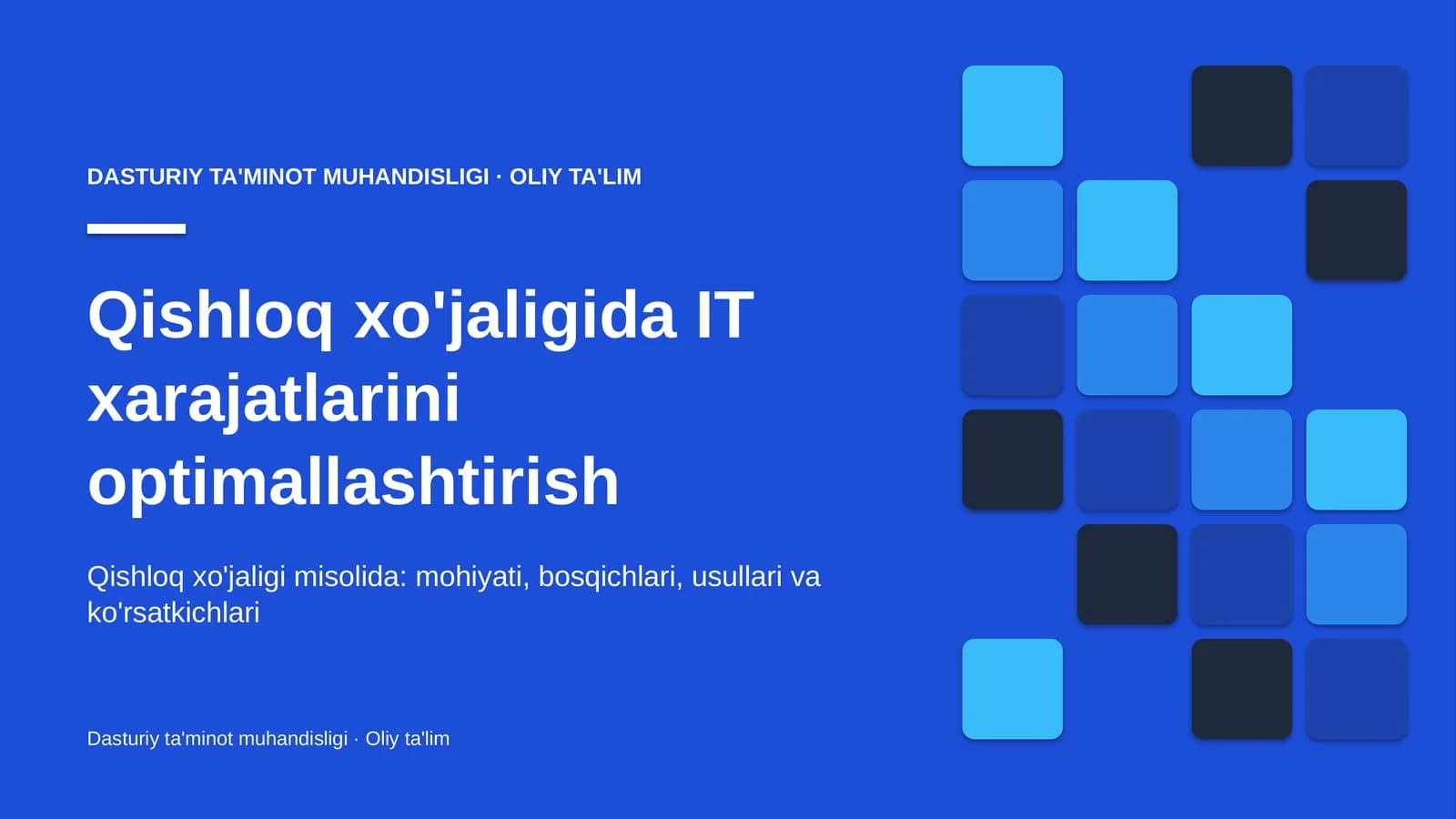 qishloq xo'jaligida it xarajatlarini optimallashtirish 6959