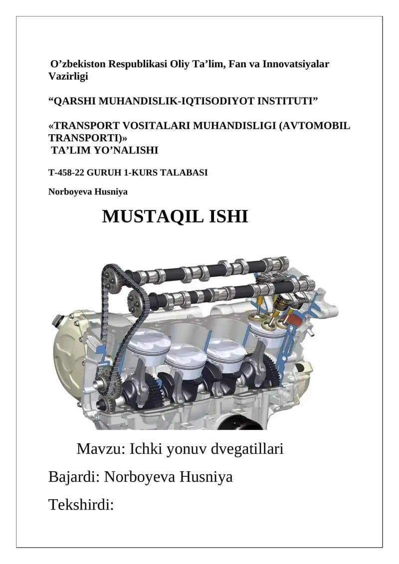 Ichki yonuv dvigatellari