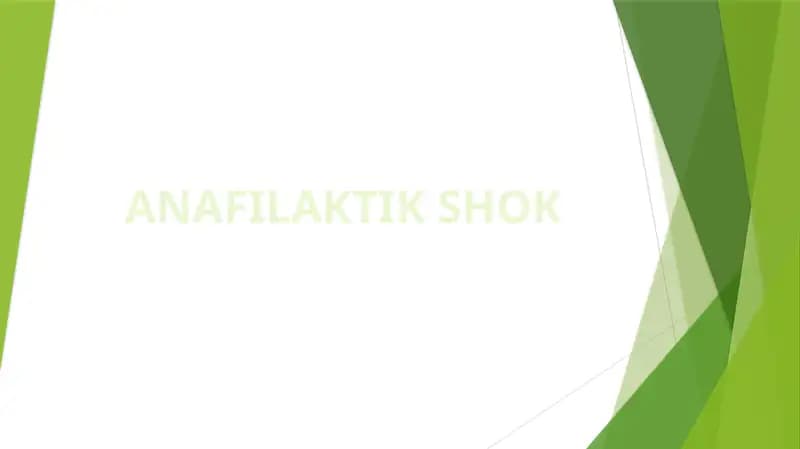 Anafilaktik Shok