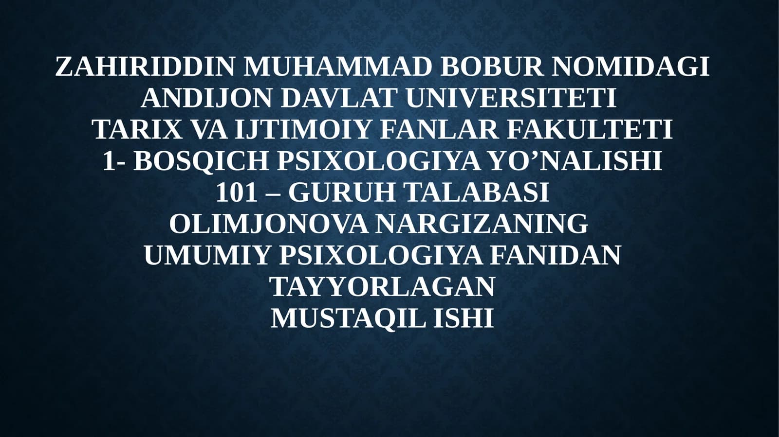Shaxs ekzistensial psixologiyasi