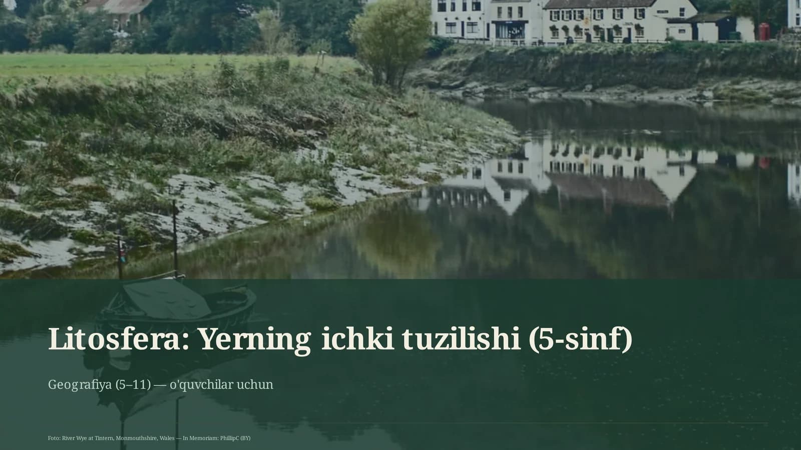 Litosfera: Yerning ichki tuzilishi (5-sinf)