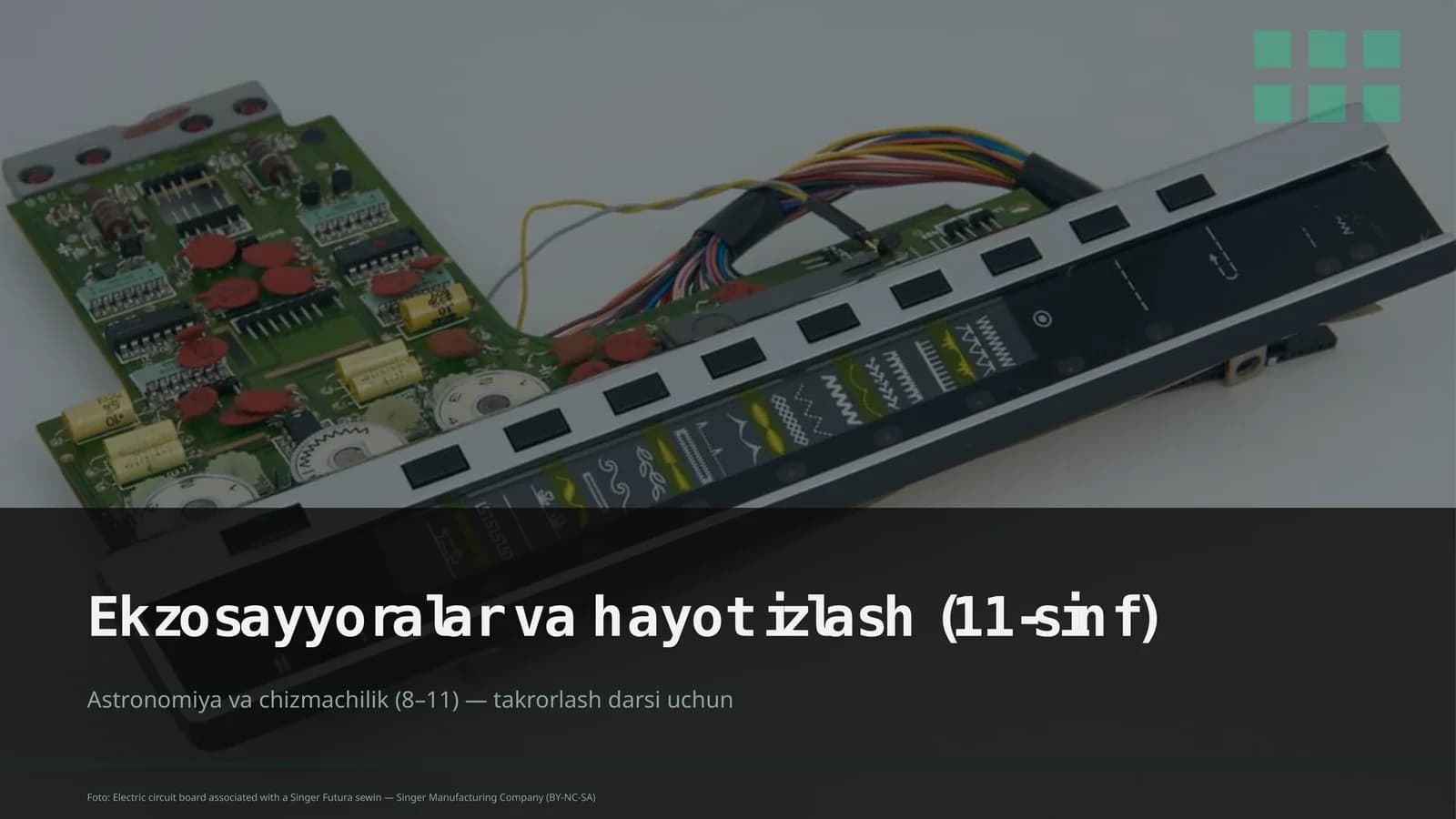 Ekzosayyoralar va hayot izlash (11-sinf)