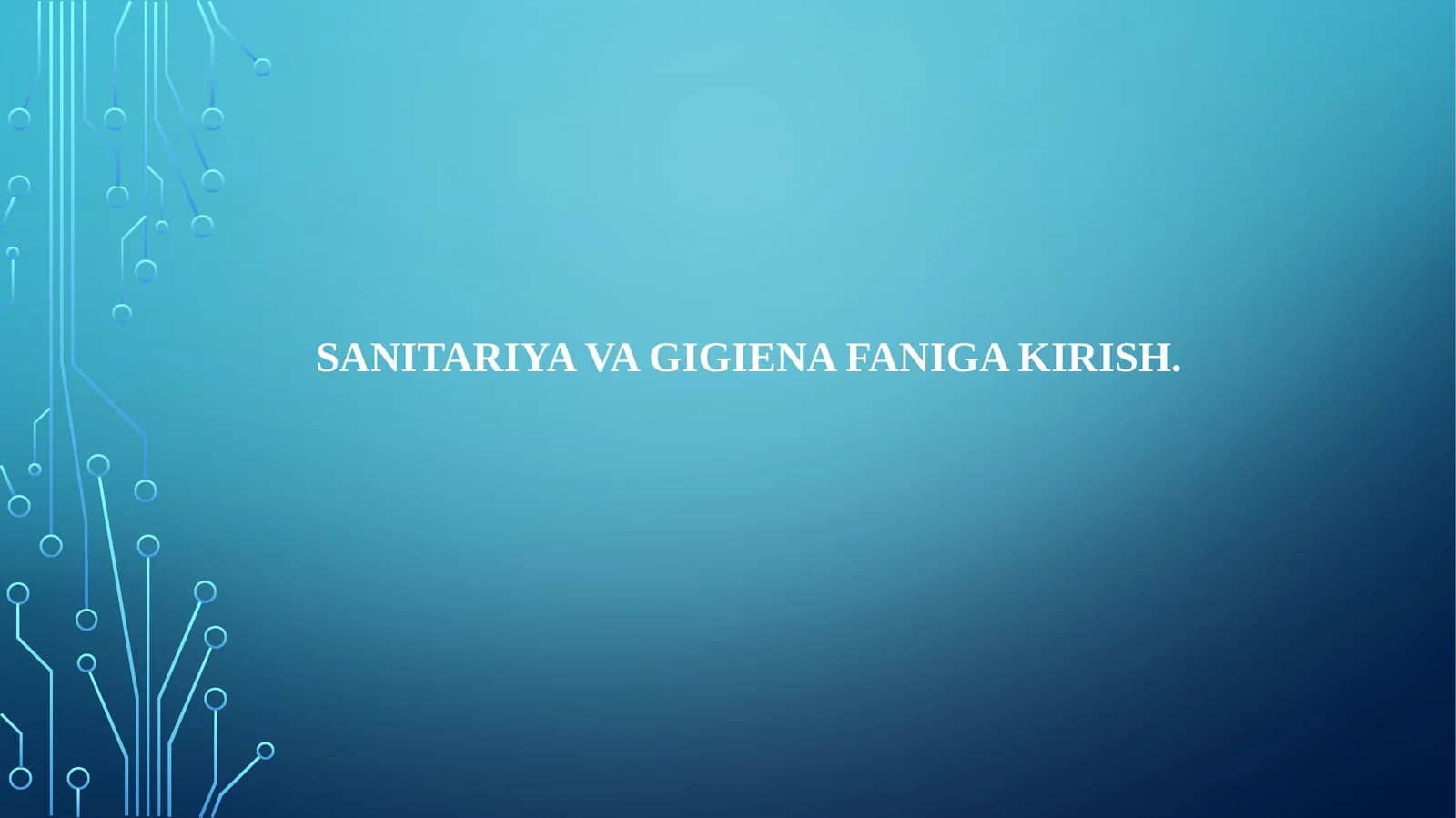 Sanitariyavagigienafanigakirish
