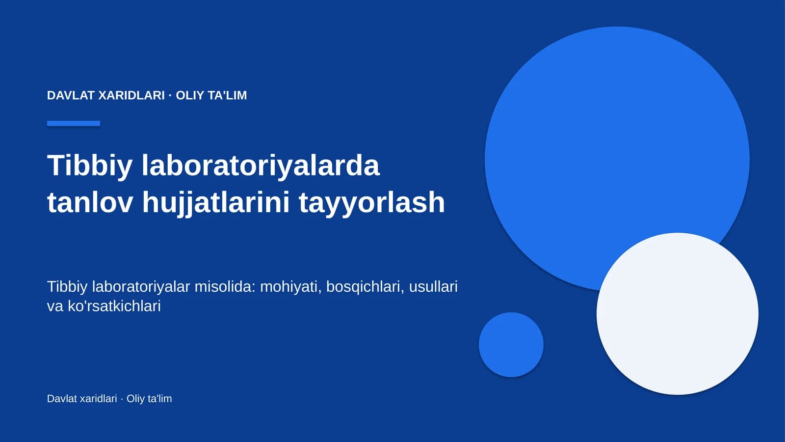 tibbiy laboratoriyalarda tanlov hujjatlarini tayyorlash 7319