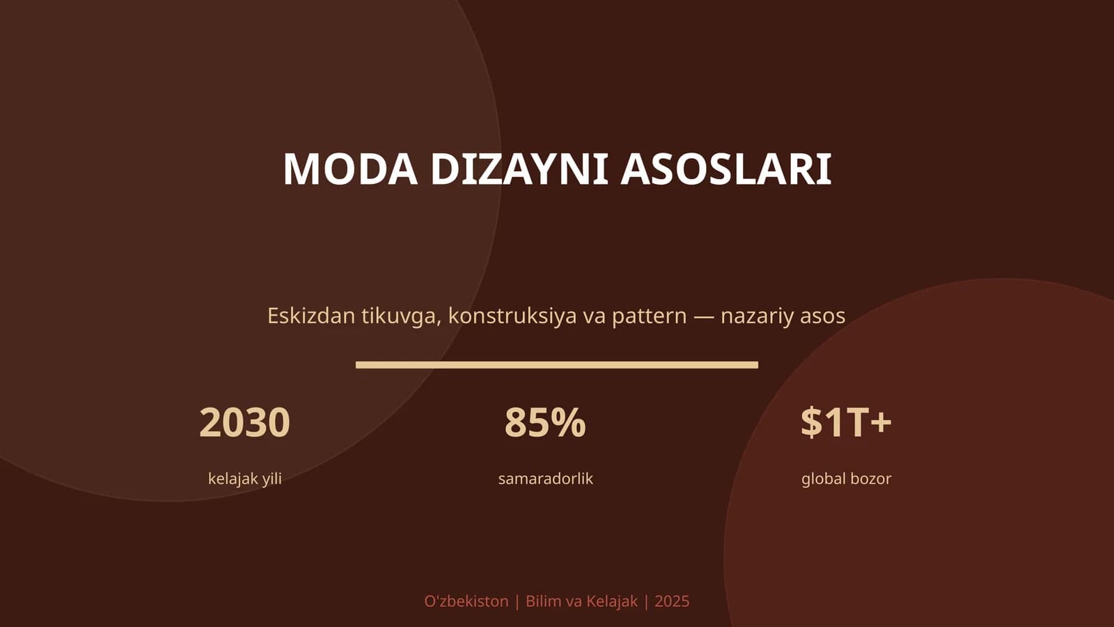 MODA DIZAYNI ASOSLARI