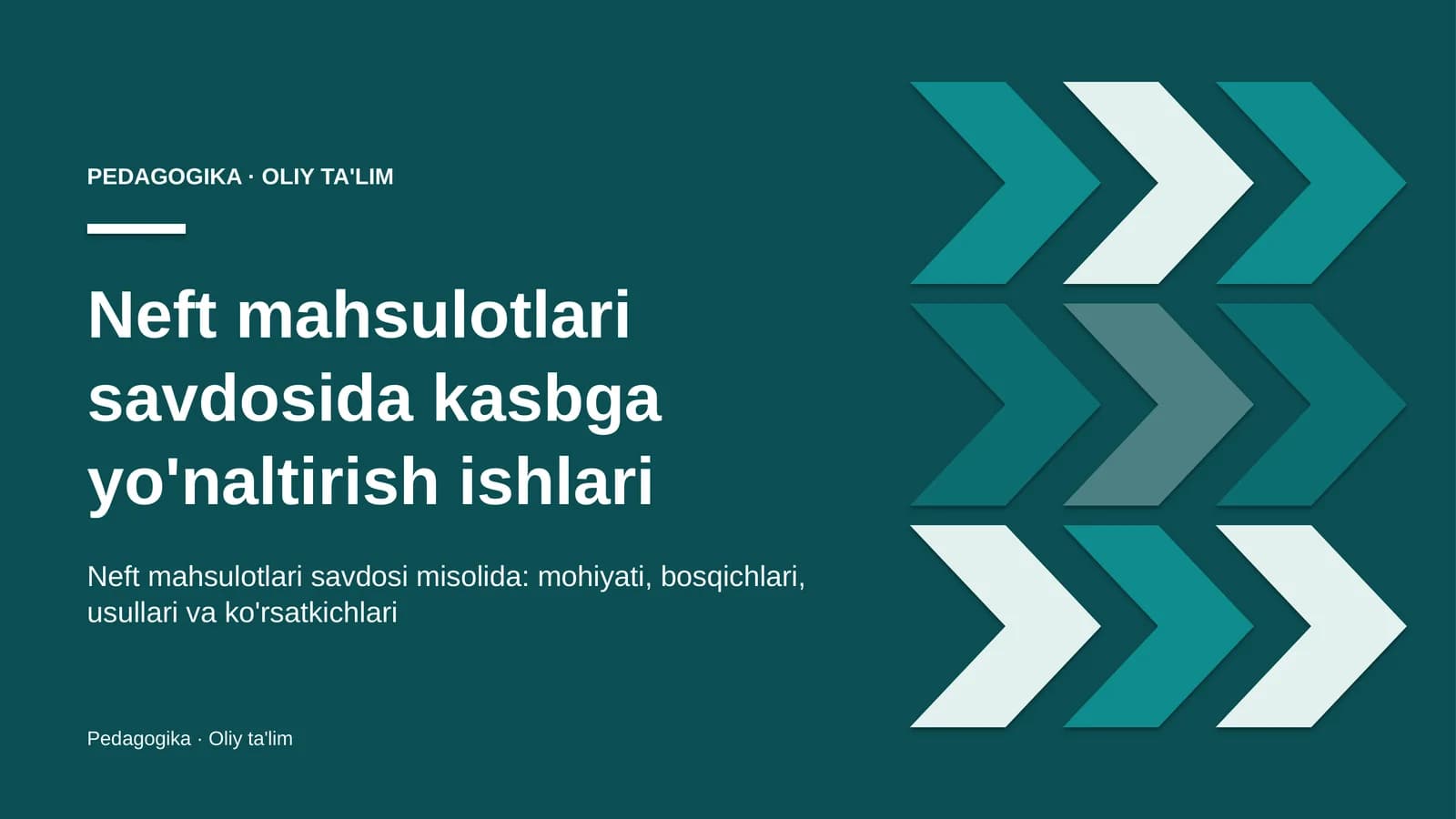 neft mahsulotlari savdosida kasbga yo'naltirish ishlari 7862
