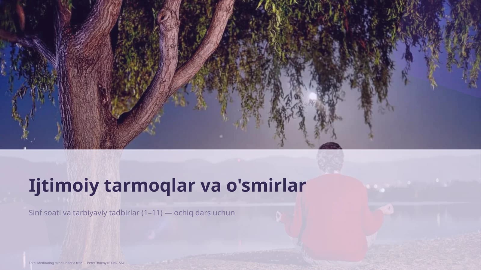 Sinf soati va tarbiyaviy tadbirlar