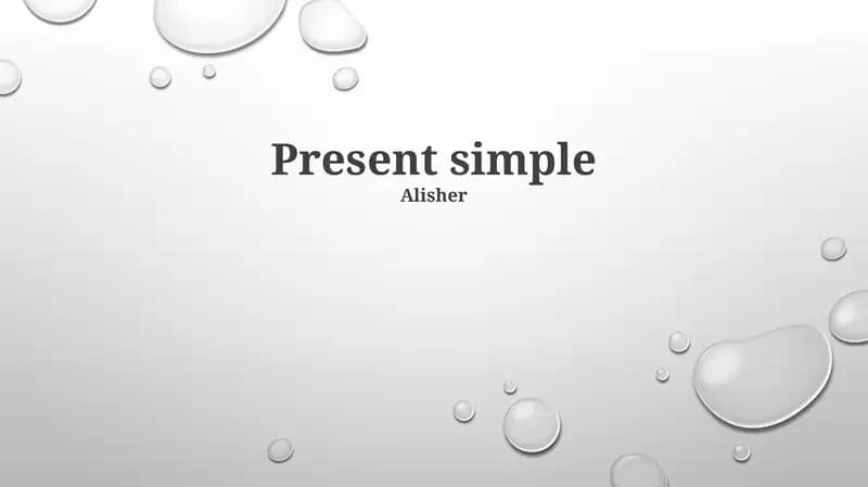 Present simple