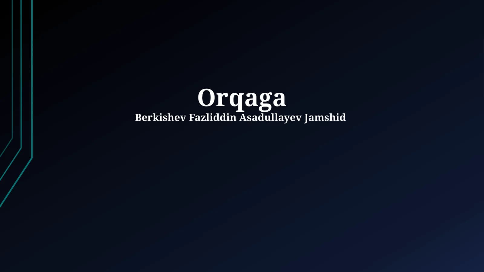 Orqaga