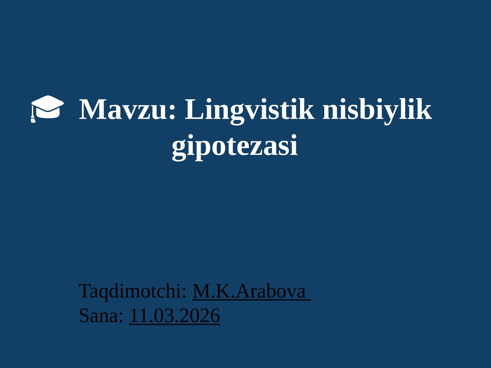 Lingvistiknisbiylik gipotezasi