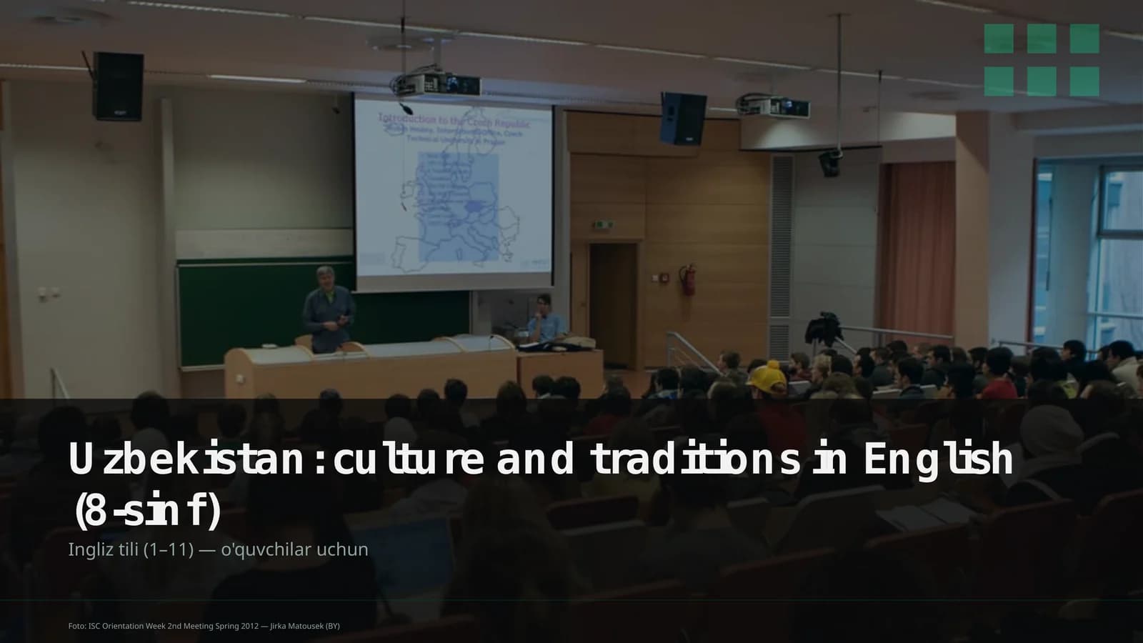 Uzbekistan: culture and traditions in English (8-sinf) Ingliz tili (1– 11) — o'quvchilar uchun